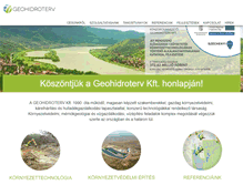 Tablet Screenshot of geohidroterv.hu